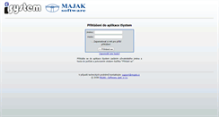 Desktop Screenshot of isystem.majak.cz