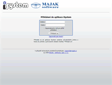 Tablet Screenshot of isystem.majak.cz